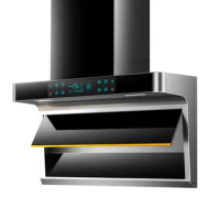 Household 7-shaped Top Side Double Range Hood Cooking Cookers and Hoods Kitchen Extractors Kichen Extractor Smoke Downdraft Glb