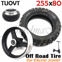 For Zero 10X Kugoo M4 Pro Tire 10x3 Inch Off-Road Outer with nails wheel hub 255x80 Electric Scooter Winter Snow