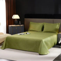Luxury Long staple cotton Bedspread on the bed linen anti slip Bedspreads coverlets double bed sheets mattress topper bed cover