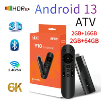 M98-Y10 ATV Smart TV Stick PK DQ06 Allwinner H618 Dual WiFi 2.4G 5G BT5.0 2GB 16GB HD 6K 1080P Android 13 TV Iptv