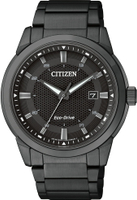 CITIZEN星辰BM7145-51E炫黑都會光動能腕錶/黑面41mm