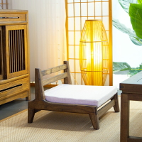 樂樸和室椅純實木榻榻米靠背椅簡約矮凳子日式小椅子榫卯結構椅子