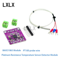 LXLX1 MAX31865 Platinum Resistance Temperature Sensor Detector Module Temperature Acquisition RTD/PT100-PT1000