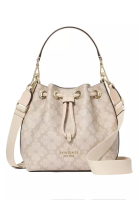 Kate Spade Spade Flower Small Bucket Bag - Dark Beige