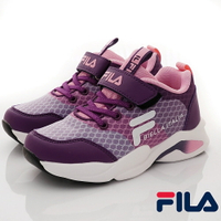FILA斐樂頂級童鞋-避震輕量慢跑機能童鞋3-J413W-955紫(中大童段)