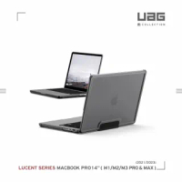 【UAG】[U] Macbook Pro 14吋（2021）耐衝擊輕量保護殼-透黑(UAG、U by UAG)