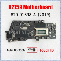 820-01598-A For MacBook Pro Retina 13" A2159 2019 Year Logic Board I5-8257U 1.4GHz 8GB 256GB With Touch ID Original