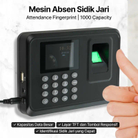 DANMINI Mesin Absen Sidik Jari Attendance Fingerprint 1000 Capacity - A6