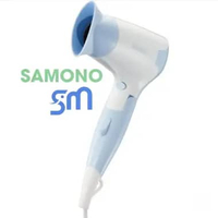 Hair Dryer Samono SW-HD20 pengering rambut mini SWHD20 Portable lipat Low watt 200 w Biru