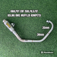 Knalpot klx dt crf 150l crf kompetisi kolong rms muffler premium sarangan setengah dan full