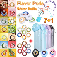 Flavored Water Bottle with 7 Flavoring Pods Air Scent Drinks Fruit Flavour 0 Sugar Up Water Bottles Flavor Pods for Camping