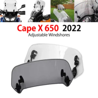 For Morini XCape 650 650X X Cape 650 X 2022 Motorcycle Risen Adjustable Wind Screen Extension Windshield Spoiler Air Deflec