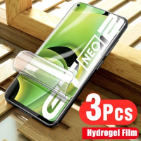 3PCS For Realme GT2 Pro CT3 GT5 Screen Safety Soft Hydrogel Protector Film For Realme GT2 GT3 GT Neo 2 3 5 SE 2T 3T Not Glass