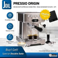 Joil Pressio Origin Mesin Kopi Espresso Machine Rumahan Brewing Pressure15 Bar - EP1 Black