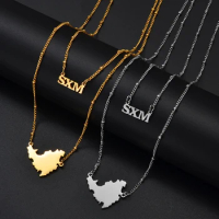 Anniyo Sint Maarten and Saint-Martin Double Necklaces Saint Martin SXM Jewelry #316321