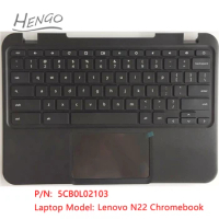 5CB0L02103 Black Original New For Lenovo N22 Chromebook Palmrest Touchpad Keyboard