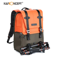 K&amp;F CONCEPT In Rain Cover Camera Backpack Outdoor Travel Photography Bag Can Carry A tripod Side Quick Access Ergonomic Design