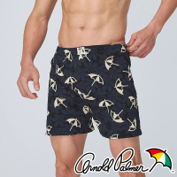 【Arnold Palmer 雨傘】大傘運動針織平口褲-黑(針織/平口褲/男內/運動)