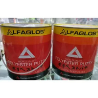 DEMPUL ALFAGLOSS 3KG + HARDENER DEMPUL KAYU PLASTIK BESI ALFAGLOSS 3 KG