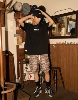 【CACO】MIT 坂本商店Logo短T#L-L