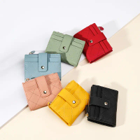 TAOMICMIC Dompet Wanita Dompet Lipat Pendek Y8058 Bahan Kulit PU Leather Premium Uang Kartu