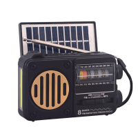 Portable Emergency Radio Solar FM AM SW1-6 Radio Receiver Bluetooth Speaker with Flashlight TF Card