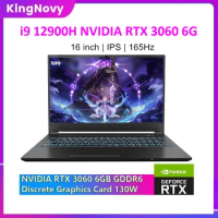 KingNovy L8 16 inch Gaming Laptops i9 12900H i7 NVIDIA RTX 3060 6G 165Hz IPS Windows 11 Notebook PCIE4.0 Gamebook WiFi6 BT5.2