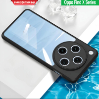 Ốp lưng Oppo Find X8 / X8 Pro / X8 Ultra / X8s / X8s Plus chống sốc lưng trong nhám viền màu