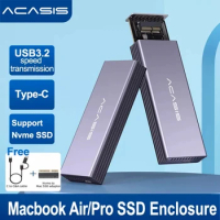 ACASIS USB C 3.2 SSD Enclosure Suit M.2 Nvme SSD 12+16 PIN for Apple Mac/iMac/MacBook Pro/Air 2013 to 2017 Portable Storage Case