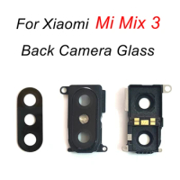 Main Camera Glass For Xiaomi Mi Mix 3 Mix3 5G Rear Back Camera Lens Glass Cover With Frame Holder Replacement Parts
