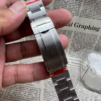 904L Solid stainless steel strap for Rolex Water Ghost Strap Submariner 20 21MM Watch strap Bracelet Accessories