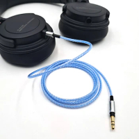 For Creative Beyerdynamic Sennheiser JBL PXC550 LIVE2 DT240pro S500 S300 E65BTNC N60NC Replaceable Silver Plated Headset Cable