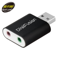 伽利略 USB2.0 鋁殼音效卡(黑色) (USB51B)