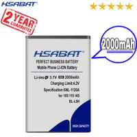 New Arrival [ HSABAT ] 2000mAh BL-L5H Replacement Battery for Nokia 105 4G 110 4G125 150 (2023 Edition) BLL5H Batteries