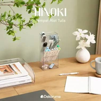 Dekoruma HINOKI Rak Kosmetik / Tempat Alat Tulis / Rak Make Up Susun