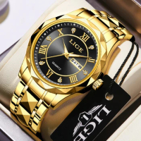 LIGE New Waterproof Watch Men Fashion Business Military Quartz Watch For Men Top Brand Luxury Sports Chronograph Wristwatches