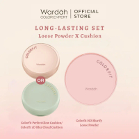 [Wardah Member Exclusive] WARDAH Colorfit HD Blurify Loose Powder + Colorfit Perfect Glow Cushion / 