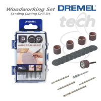 Mata Potong Amplas Sanding Band Cutting Drill Bit Dremel Woodworking Set 20pcs/pack