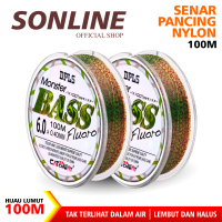 SONLINE - Tali Pancing 100m Senar Bass 4 Warna Bahan Nilon Alat Ikan