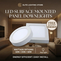 Lampu LED Downlight Siling Surface Mount Casing Putih Rumah Pejabat [18W/24W/38W] Built-in Driver (B