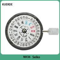 New Seiko fully automatic nh36 mechanical movement NH36A double calendar movement instead of 4R36/7S36