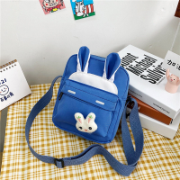 กระเป๋าใบเล็กไนลอนน่ารัก 2024 ใหม่ญี่ปุ่นการ์ตูนกระต่ายกระเป๋าสะพายข้างนักเรียนกระเป๋าสี่เหลี่ยมใบเล็ก