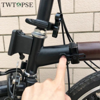 TWTOPSE Magnetic Bicycle Hinge Clamp Plate Lever Set For Brompton Folding Bike 3SIXTY C Hook Lightweight Aluminum Alloy Parts