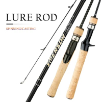 TOLU 1.68M 1.8M 1.98M Fishing Rod Carbon Surf Fishing Rod UL Super Soft Power Boat Fishing lure Rod