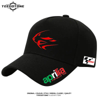 หมวกเบสบอล โลโก้ Aprilia ผ้าฝ้ายพรีเมี่ยม ปรับได้ หมวกแบรนด์มอเตอร์ไซค์ สำหรับผู้ชาย