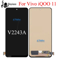 TFT Black 6.78 Inch For Vivo iQOO 11 V2243A LCD Display Screen Touch Digitizer Assembly Panel Replacement parts