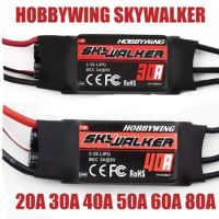 15A 20A 30A 40A 50A 60A 80A ESC Speed Controller With UBEC For RC Airplanes Helicopter Compatible Hobbywing Skywalker