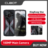 Cubot KingKong Star 5G Smartphone 6.78" 24GB+256GB Rugged Mobile Phones 10600mAh Android 13 33W Fast Charging Cell Phone On Sale