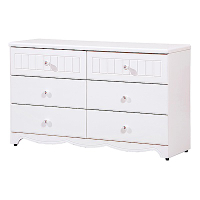 AS DESIGN雅司家具-桑妮白色六斗櫃-121*40*75cm
