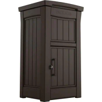 Keter Package Delivery Box for Porch with Lockable Secure Storage Compartment To Keep Packages Safe Brown